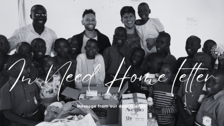 “In Need Home Letter” from Manuel and Matteo in Italy