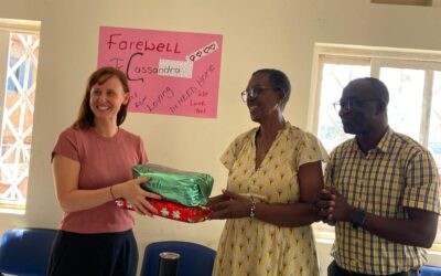 CHILDREN OF IN NEED HOME SAY FAREWELL TO THEIR ENGLISH TEACHER.